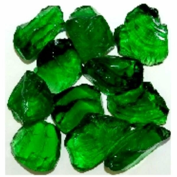 Calle Recycled Chunky Glass Green - Medium - 0.5-1 in. - 3 lbs CA2757887